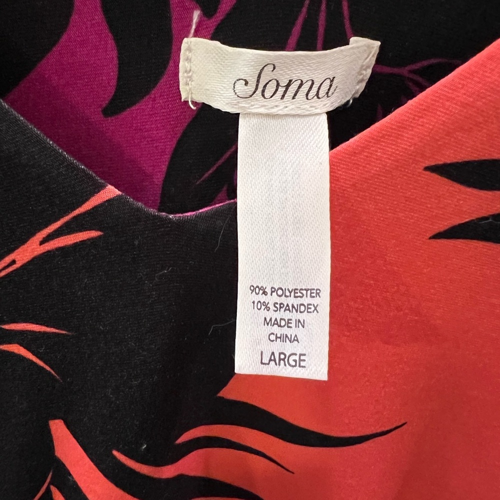 Soma Black and Orange Floral Dress - Picture 4 of 7